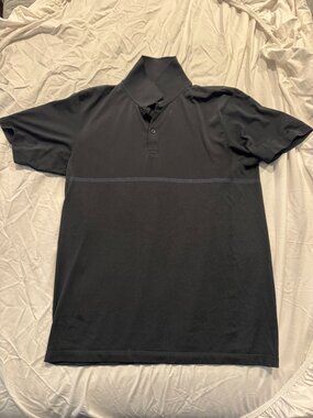 Uniqlo Dry-Ex Black Polo Shirt size L